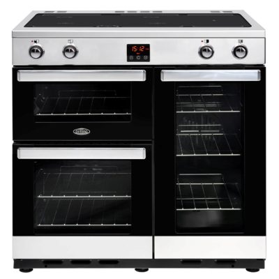 Belling Cookcentre 90Ei 90cm Electric Induction Range Cooker in Stainless Steel 444444079 Belling Cookcentre 90Ei 90cm Electric Induction Range Cooker in Stainless Steel 444444079